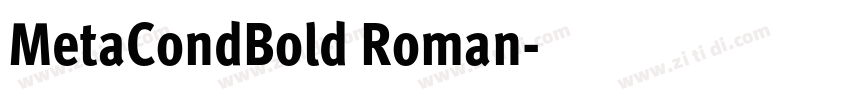 MetaCondBold Roman字体转换 MetaCondBold Roman字体转换